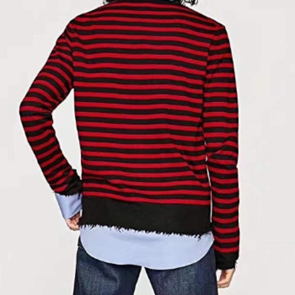 Black and Red Striped Sweater - Picture 3 of 4